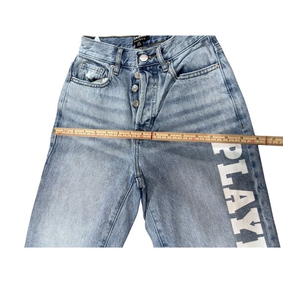 Playboy By PacSun Light Wash Womens Jeans Size 23 100% Cotton Denim Machine Wash - Picture 12 of 12